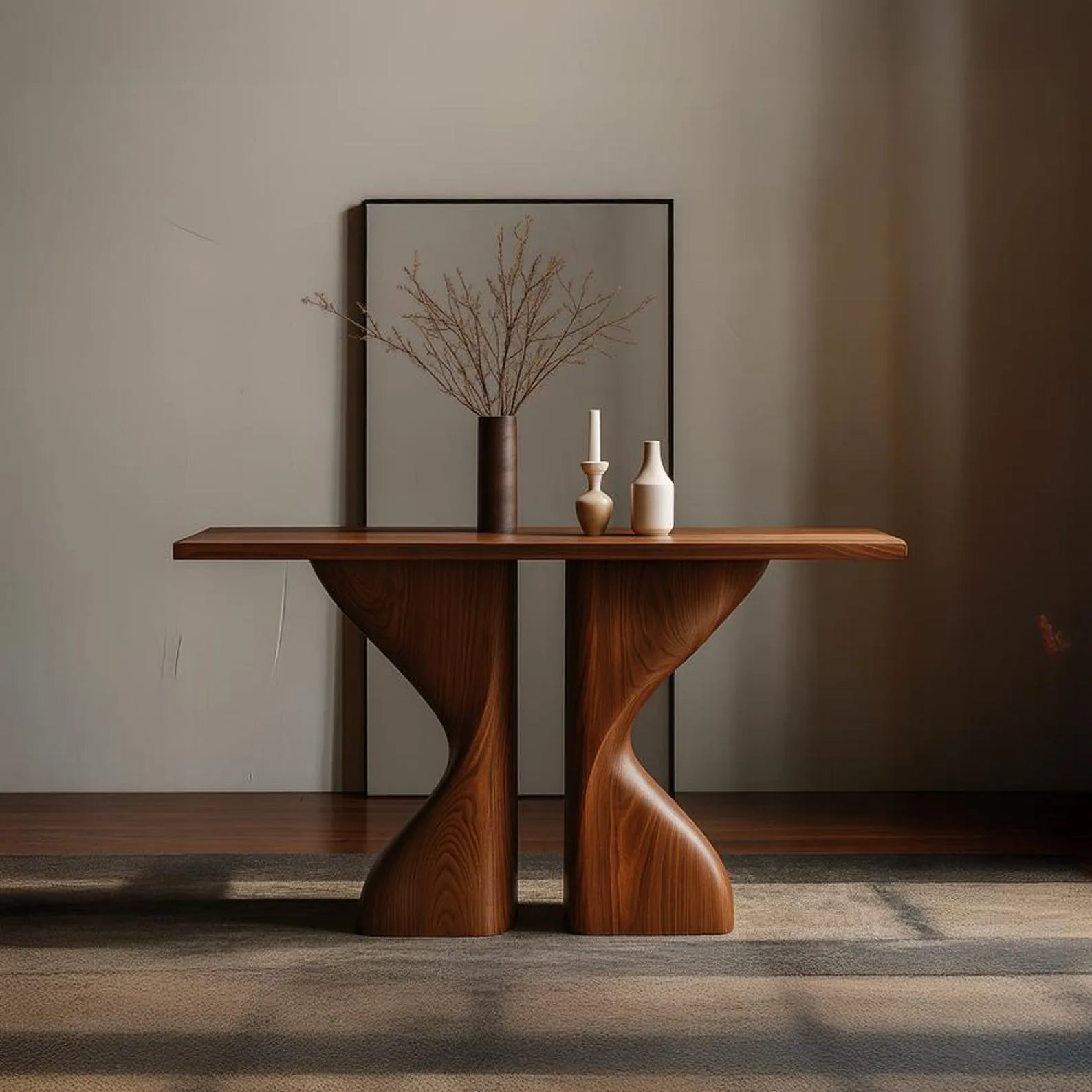 Handcrafted Solid Wood Reclaimed Console Table For Living Room Or Hallway