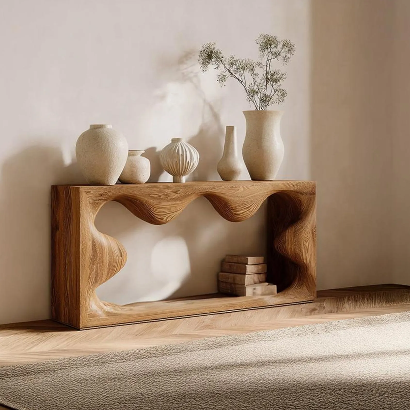 Farmhouse Reclaimed Wood Console Table Handmade Entryway Accent