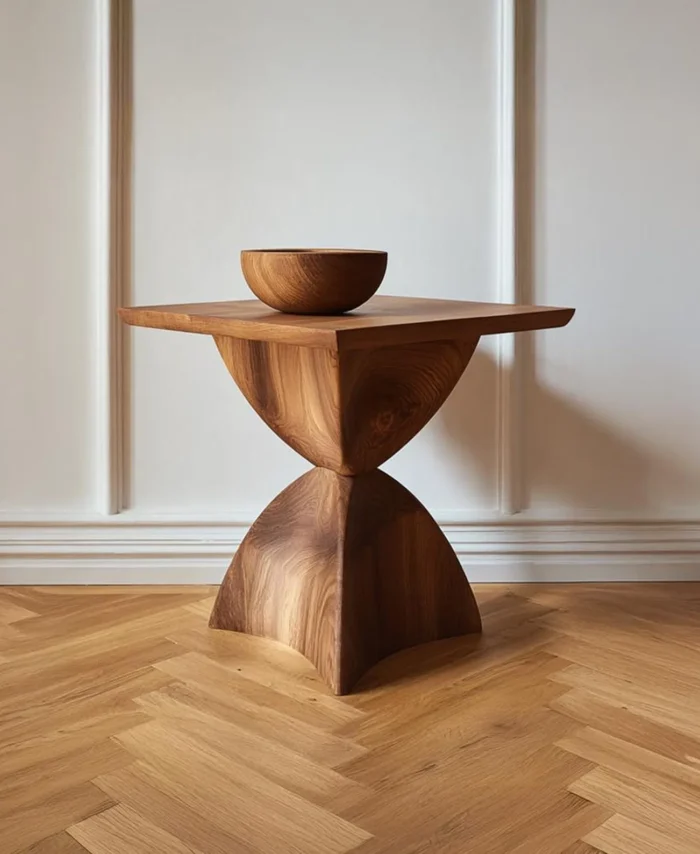 Handmade Solid Wood Bedside And Coffee Table Live Edge Farmhouse Style