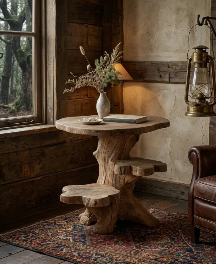 Farmhouse Style Solid Wood Coffee Table